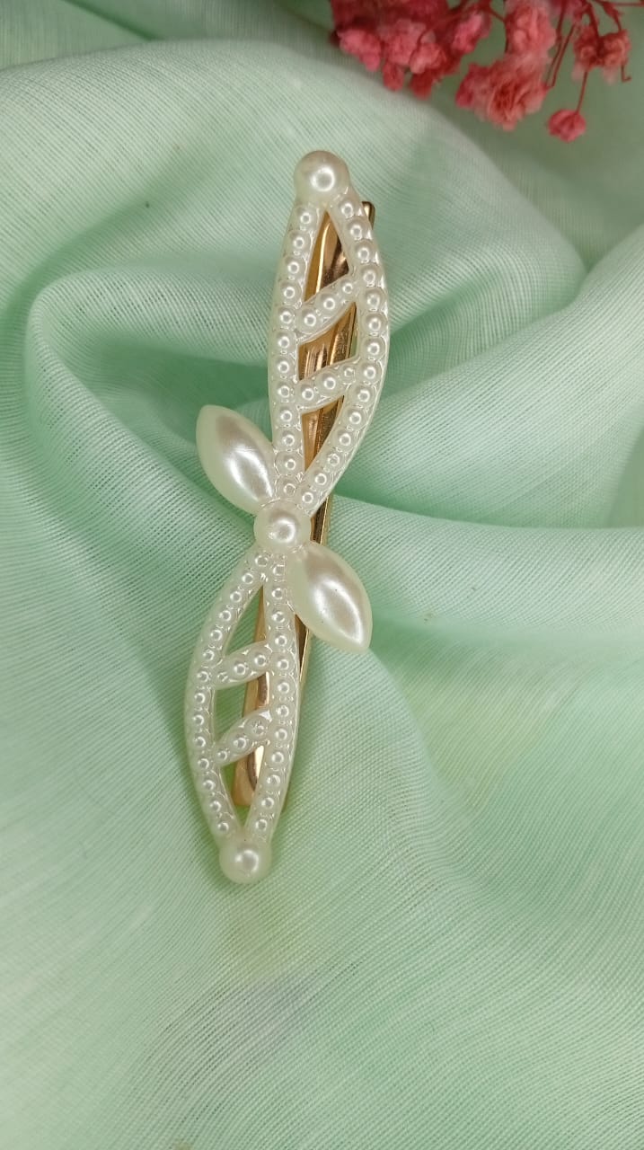 Elegant Pearl Hair Clips (Pair) | Select Your Design | Fancy Hair Pins for Women | Single Pair Price in Pakistan