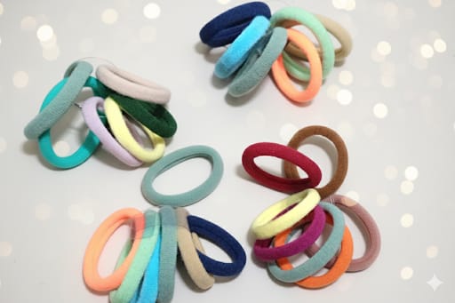 Pack of 6 Seamless Hair Ponies