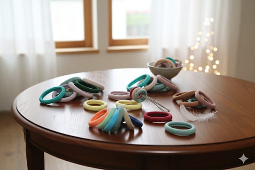 Pack of 6 Seamless Hair Ponies