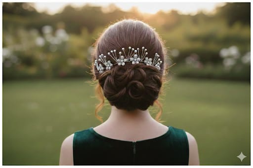 Ethereal Pearl & Floral Bridal Hair Accessories: Elegant Wedding Headpieces